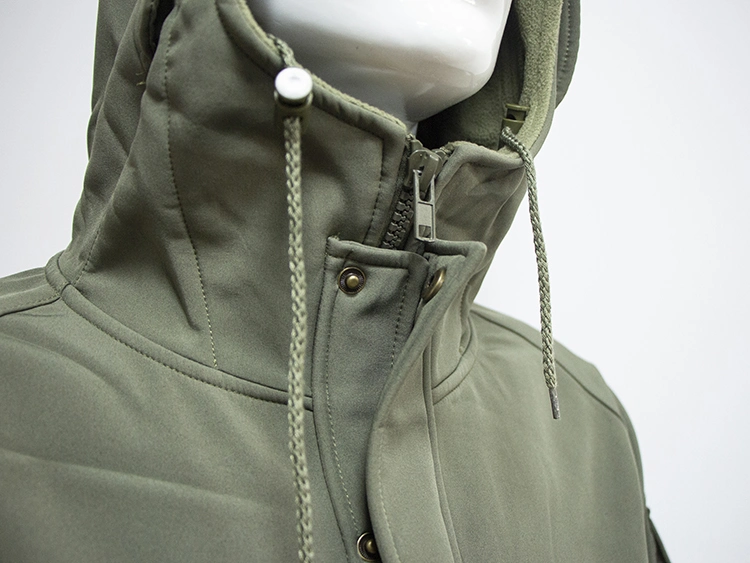 Men′ S Softshell Outdoor Tactical Jacket Camouflage Waterproof Combat Jacket Hidden Hoody Coat Windbreaker