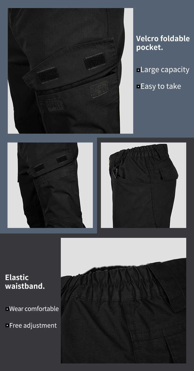 Men′s and Women′s Sports Trousers Outdoor Tactical Pants Waterproof and Wear-Resistant