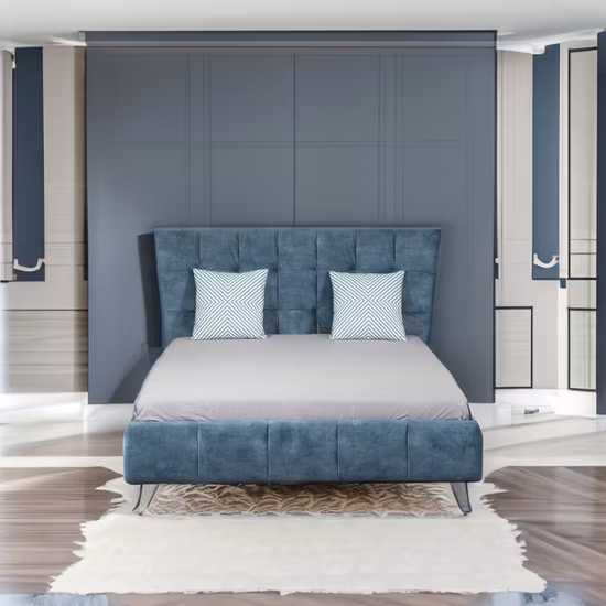 Huayang OEM 맞춤형 목조 침실 홈 가구 더블 현대 침대 퀸 침대 제조 업체