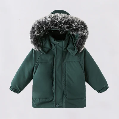 아동 자켓 겨울 코트 후드 따뜻한 윈드 브레이커 캐주얼 두꺼운 칼라 베이비 보이
